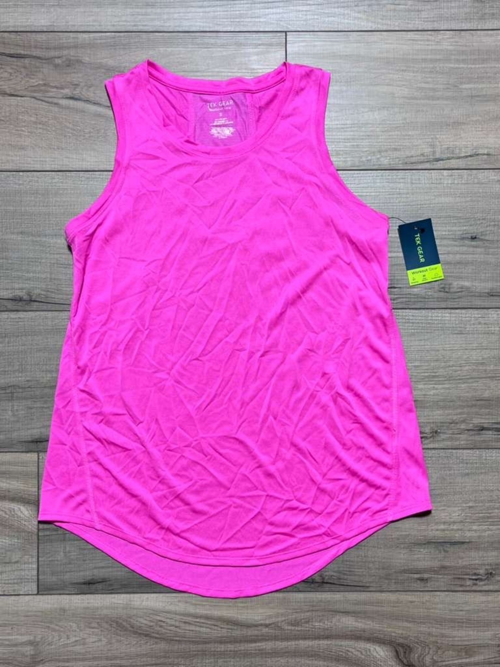 Tek Gear Womens Workout Gear Tank Top Size Small  Pink Trillon Mesh Back Panel